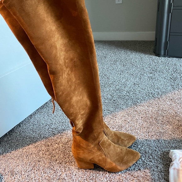 OTK GoodNight Macaroon Suede Over the knee boots - Picture 2 of 6